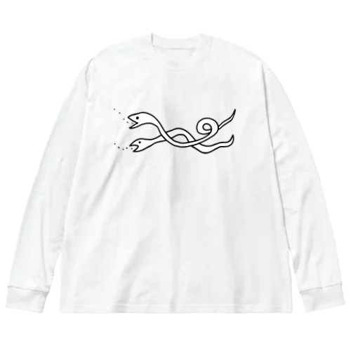 べにぃ白蛇・・・・・ ビッグシルエットロングスリーブTシャツ