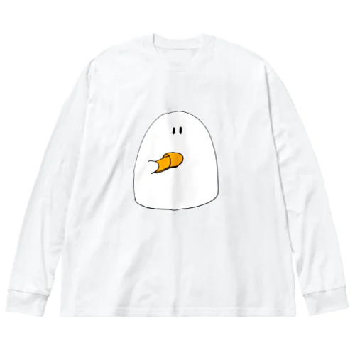 スリッパを片方隠すいたずらおばけくん Big Long Sleeve T-Shirt