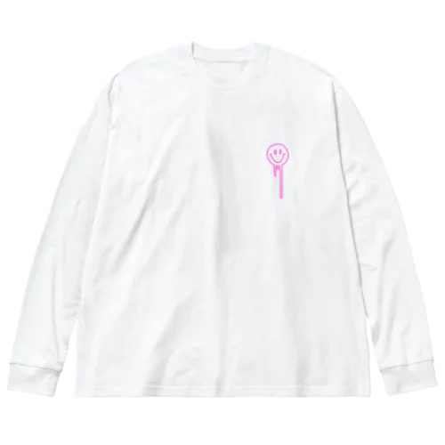 ニコちゃん3 루즈핏 롱 슬리브 티셔츠