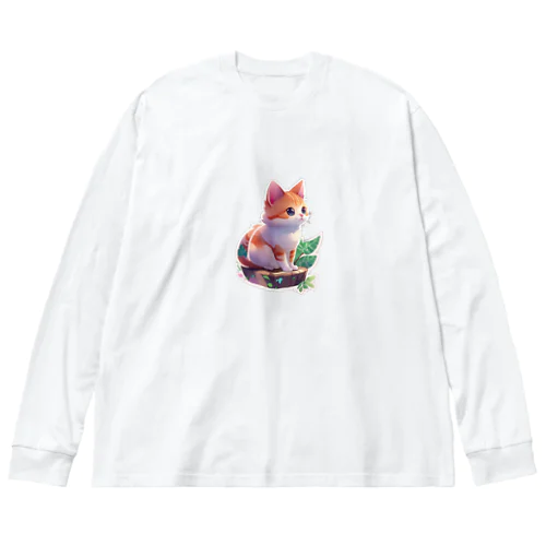 キュートな猫 Big Long Sleeve T-Shirt