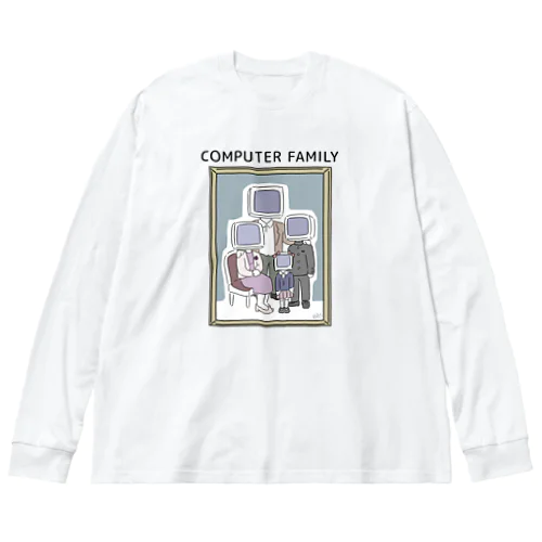 コンピューターファミリー Big Long Sleeve T-Shirt