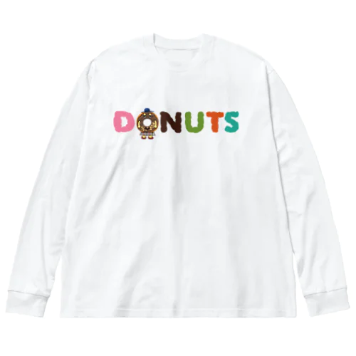 ドーナッツ ロゴ x キャラメルウォールナッツ Big Long Sleeve T-Shirt