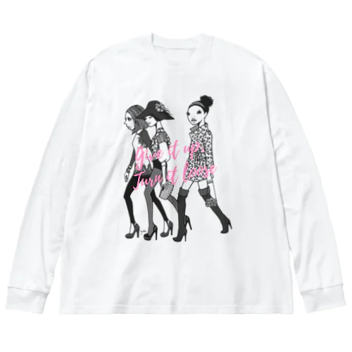 HEY LADIES!  ビッグシルエットロングスリーブTシャツ