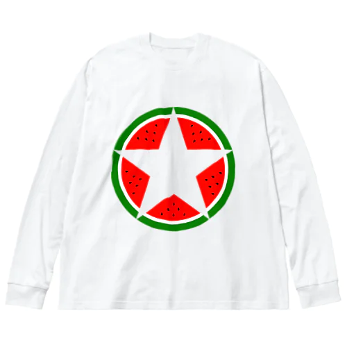 Suica star ビッグシルエットロングスリーブTシャツ