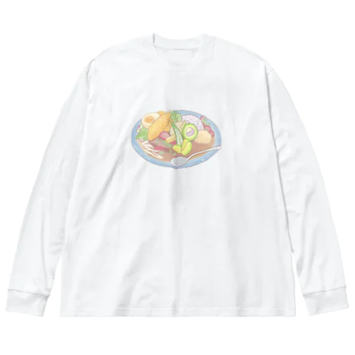 オーガニックカレー ビッグシルエットロングスリーブTシャツ