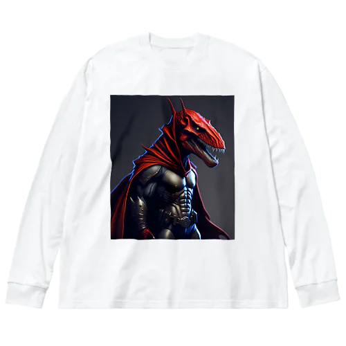 恐竜のヒーロー ビッグシルエットロングスリーブTシャツ