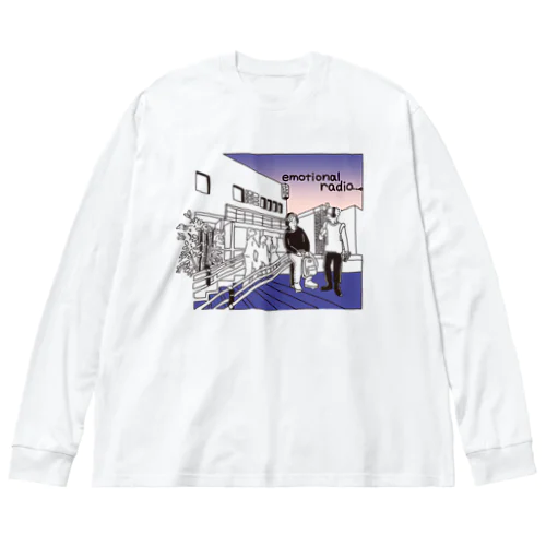 えもらじ。アートワーク夜Ver Big Long Sleeve T-Shirt