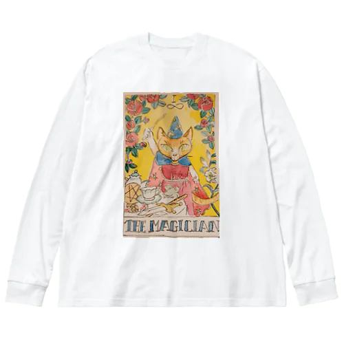 Magical cat  ビッグシルエットロングスリーブTシャツ