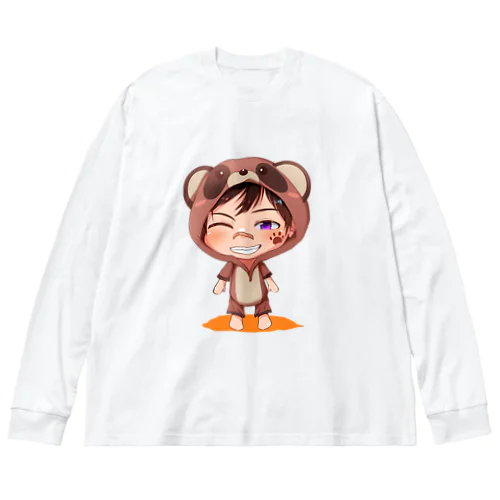 須戸コウ_着ぐるみミニキャラVer ビッグシルエットロングスリーブTシャツ