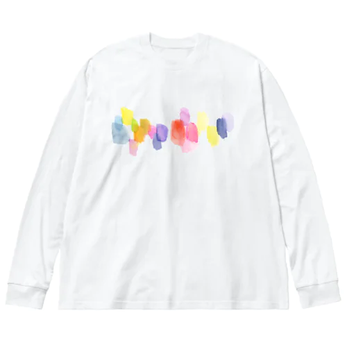 水彩ペイント・カラフルその2 Big Long Sleeve T-Shirt