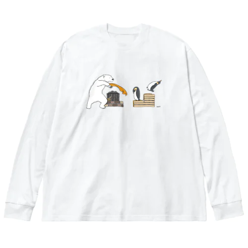 シロクマロウリュ ビッグシルエットロングスリーブTシャツ