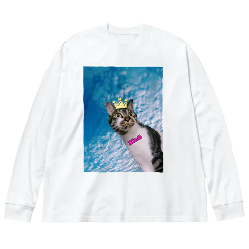 KinG ニャ〜道雲 Big Long Sleeve T-Shirt