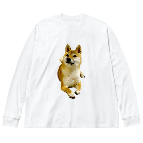 柴犬おかゆ ビッグシルエットロングスリーブTシャツ