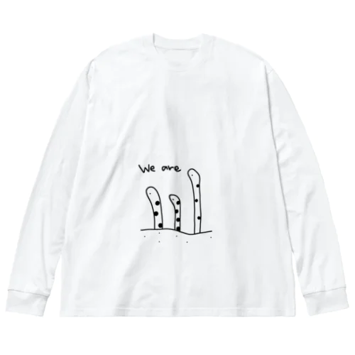 チンアナゴ ビッグシルエットロングスリーブTシャツ