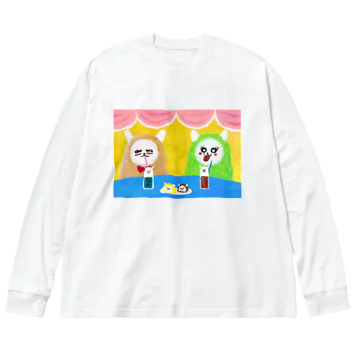 アルパカ×カフェ ビッグシルエットロングスリーブTシャツ