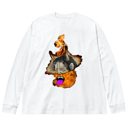 火燃鬼 Big Long Sleeve T-Shirt