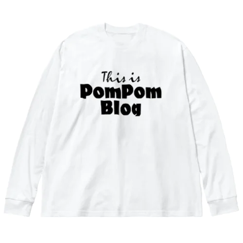 Mutant Pom Pom Blog Logo ビッグシルエットロングスリーブTシャツ