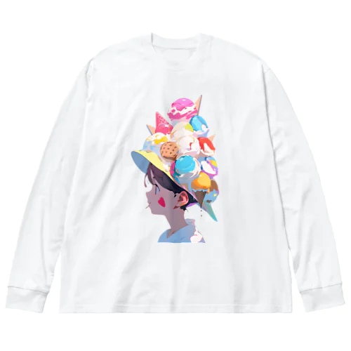 夏だ！アイスだ 016 Big Long Sleeve T-Shirt