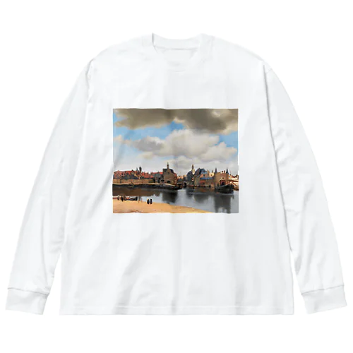デルフト眺望 / View of Delft ビッグシルエットロングスリーブTシャツ