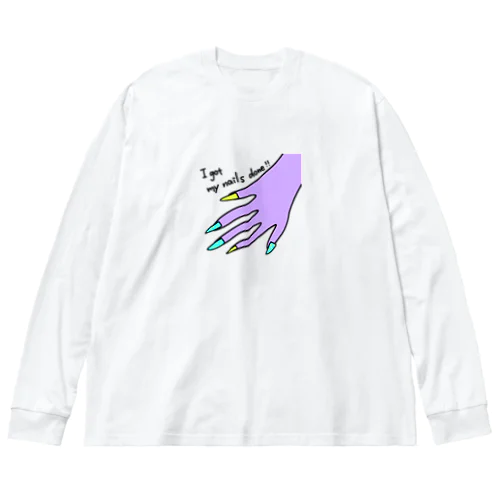 ネイル変えた☆ Big Long Sleeve T-Shirt