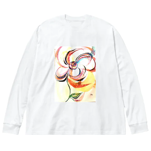 光の花　愛　愛 ビッグシルエットロングスリーブTシャツ