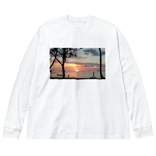 パラオの海🐬🏝 ビッグシルエットロングスリーブTシャツ