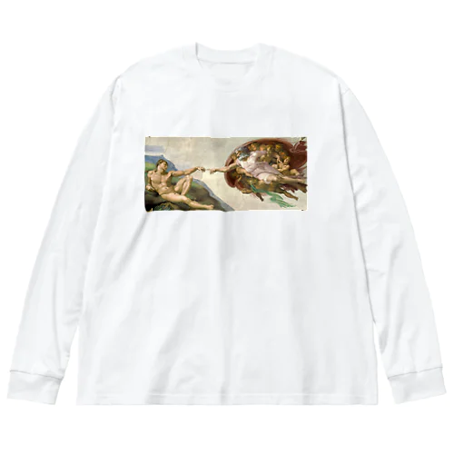 アダムの創造 / The Creation of Adam ビッグシルエットロングスリーブTシャツ