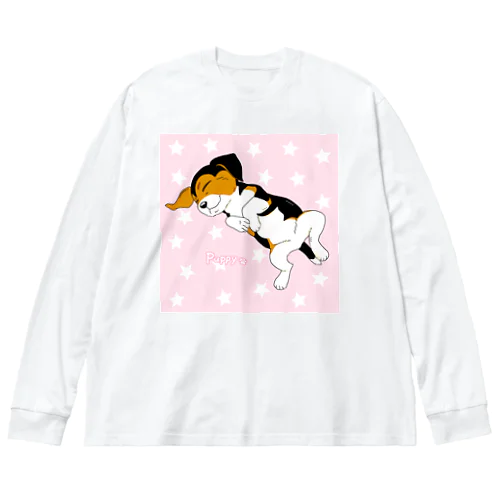 おやすみパピー　A Big Long Sleeve T-Shirt