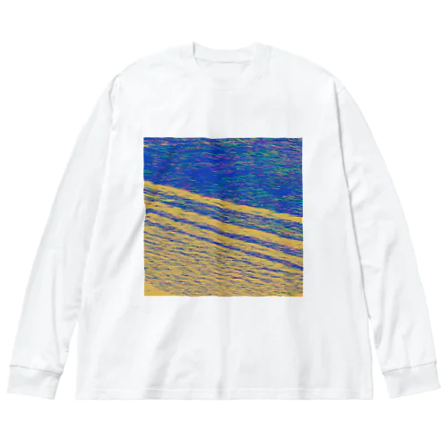 波打ち際（夕暮れ） Big Long Sleeve T-Shirt