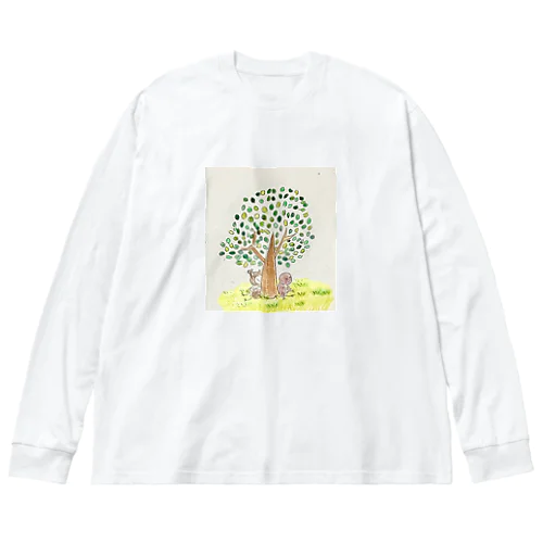 カブ君とカブミちゃん、ひと休み。 Big Long Sleeve T-Shirt