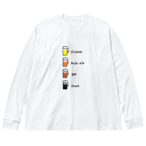 ビールのカラーチャート ビッグシルエットロングスリーブTシャツ