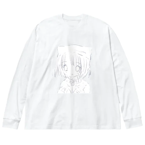 ふわねこ・しんどろ～む ビッグシルエットロングスリーブTシャツ