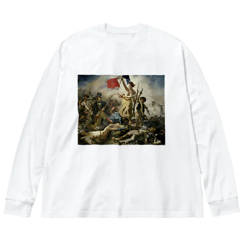 民衆を導く自由の女神 / Liberty Leading the People Big Long Sleeve T-Shirt