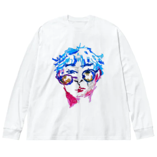 Broken glasses ビッグシルエットロングスリーブTシャツ