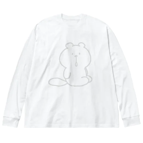 きょとんイタチ白 Big Long Sleeve T-Shirt