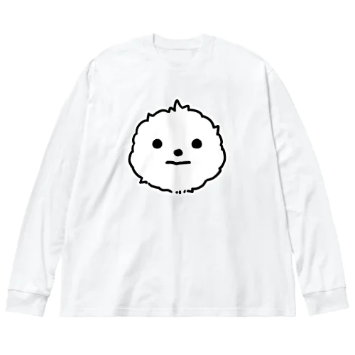 【BIG】真顔まめゆ (Tシャツ) ビッグシルエットロングスリーブTシャツ