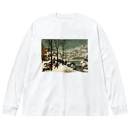 雪中の狩人 / The Hunters in the Snow Big Long Sleeve T-Shirt