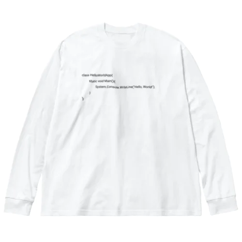 C#くん ビッグシルエットロングスリーブTシャツ