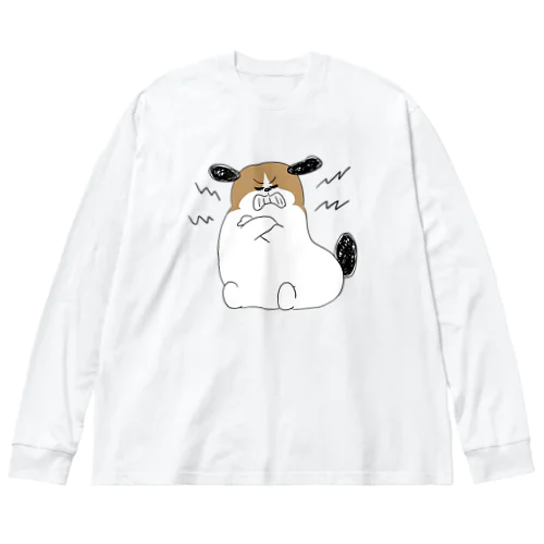 もじゃまる歯ぎしり Big Long Sleeve T-Shirt