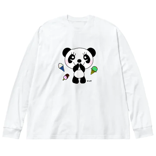 アイス大好きパンダくん♡ Big Long Sleeve T-Shirt