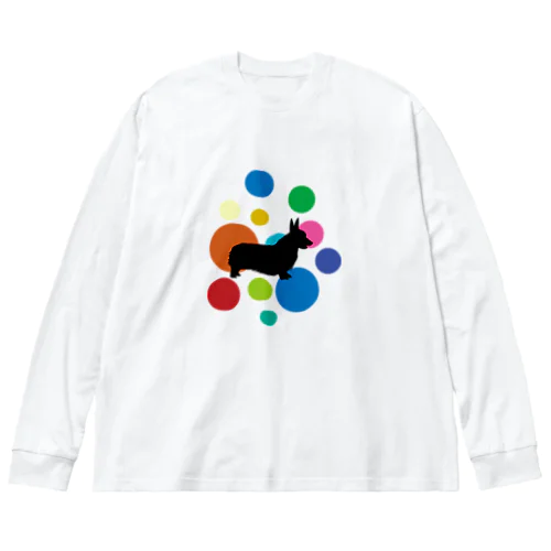 カラフルコーギー Big Long Sleeve T-Shirt