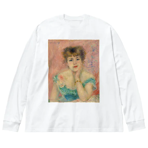 女優ジャンヌ・サマリーの肖像 / Portrait of the Actress Jeanne Samary ビッグシルエットロングスリーブTシャツ