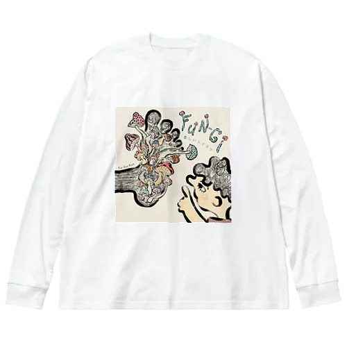 Fun-gi (楽しいシイタケ) ビッグシルエットロングスリーブTシャツ