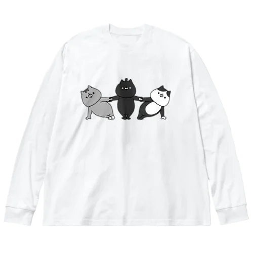 モノクロ奥義 ビッグシルエットロングスリーブTシャツ