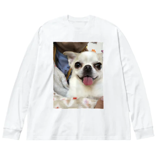 保護犬のみるたん ビッグシルエットロングスリーブTシャツ