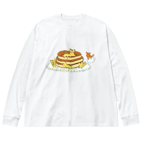 溶けタイガーwithパンケーキ Big Long Sleeve T-Shirt