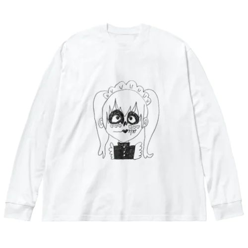 吸血メイドねいろちゃん ビッグシルエットロングスリーブTシャツ