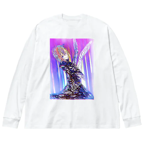 ステンドグラス風男の子（銀） Big Long Sleeve T-Shirt