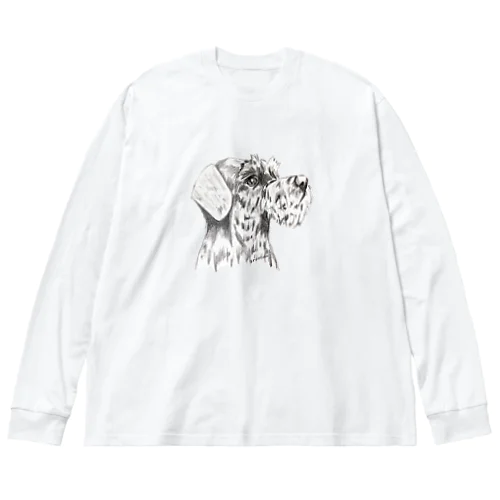 シュナウザー　テリアアート犬 Big Long Sleeve T-Shirt