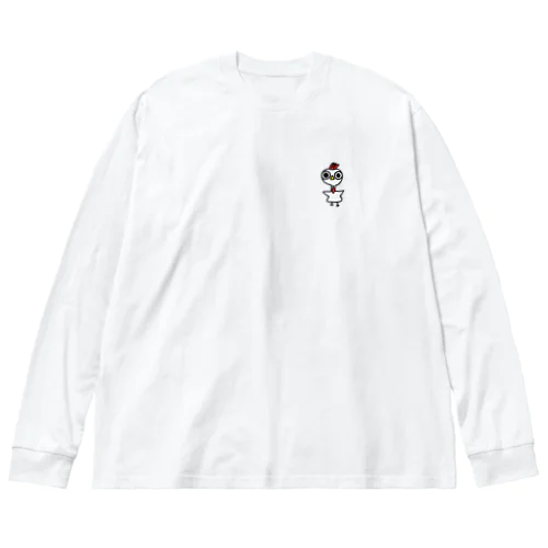 にわとりとっちゃん ビッグシルエットロングスリーブTシャツ